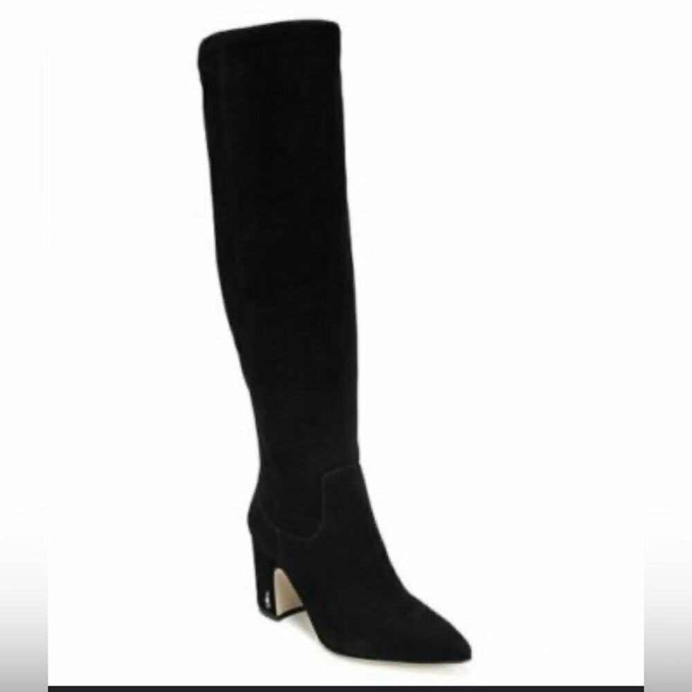 Sam Edelman Knee High Suede Boots Black Women’s 10.5 EUC